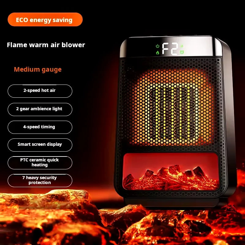 Plug-in PTC Ceramic Heater | Heats in 3 Seconds | Energy Efficient, Space-Saving for Bedroom and Office
