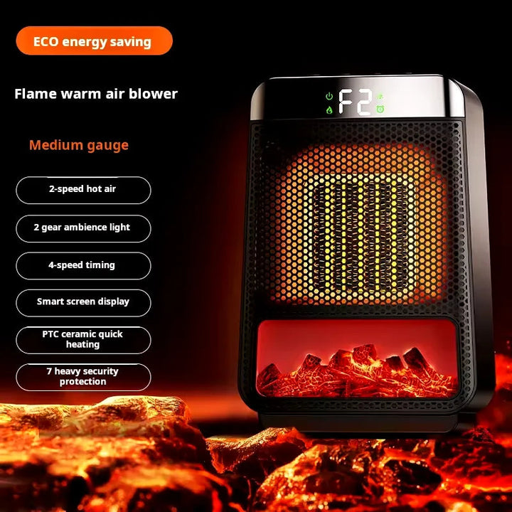Socket Heater PTC Ceramic | Heats in 3 Seconds | Energy Efficient, Space Saving for Bedroom and Office