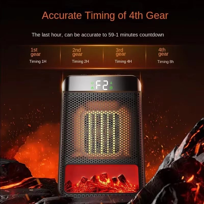 Plug-in PTC Ceramic Heater | Heats in 3 Seconds | Energy Efficient, Space-Saving for Bedroom and Office