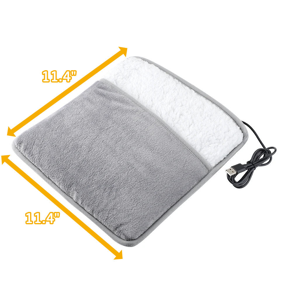 USB Flannel Foot Warmer With Gentle 104°F Warmth – Heat Grove