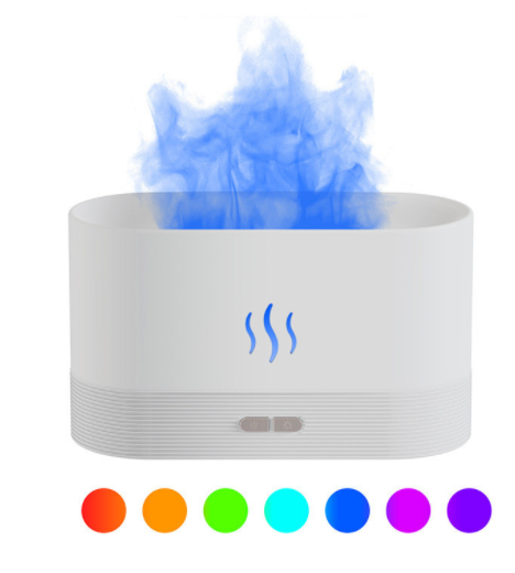 Ultrasonic Flame Light Aroma Diffuser with 7-Color Mist