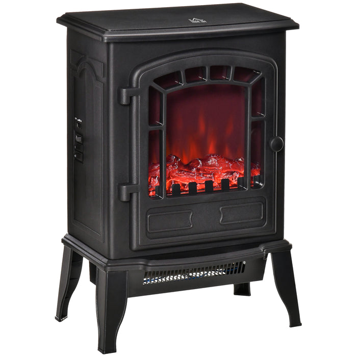 Heat Grove Electric Stove Heater with Glass Front and 2 Heat Settings