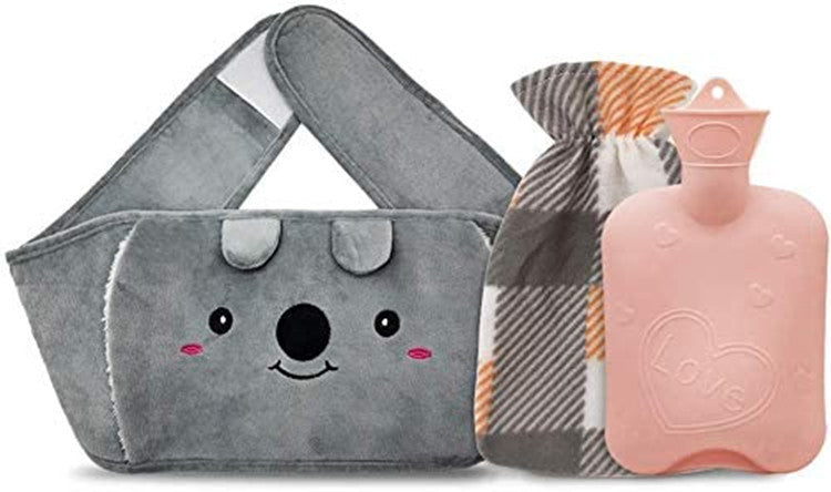 Large Animal Hot Water Bottle with Removable Washable Cover
