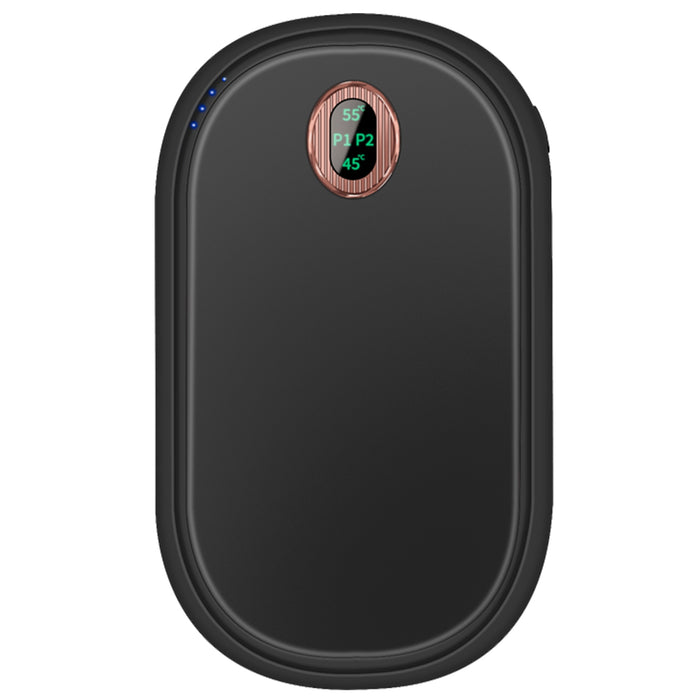 Heat Grove Pebble Shaped Rechargeable Hand Warmer with Display