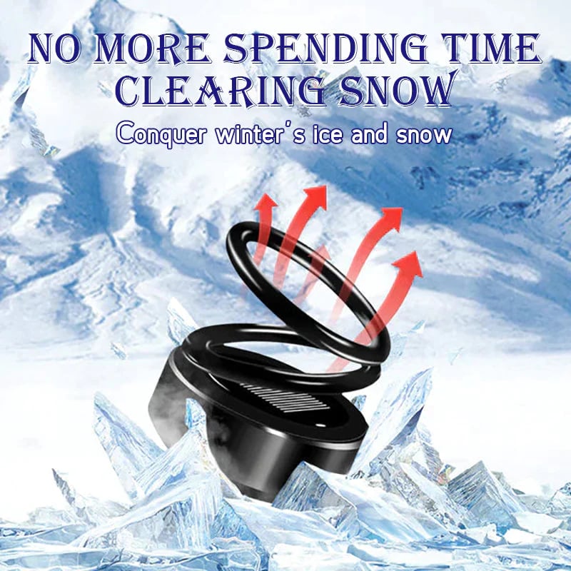 Portable Car Heater | Solar Rechargeable De-Icer | Fast Defrost Device for Cars &amp; Homes