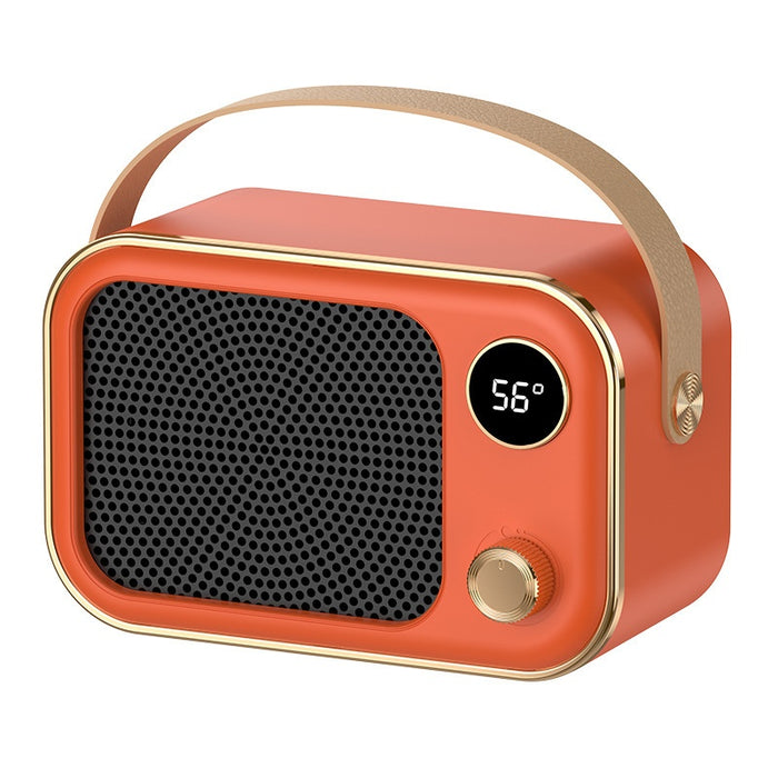 Heat Grove Retro Radio Space Heater with Digital Temperature Display