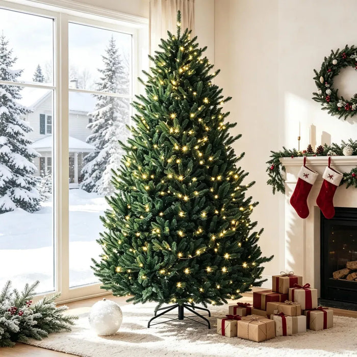 Heat Grove 7.5 ft Pre-Lit Christmas Tree with 480 Dual Color LEDs