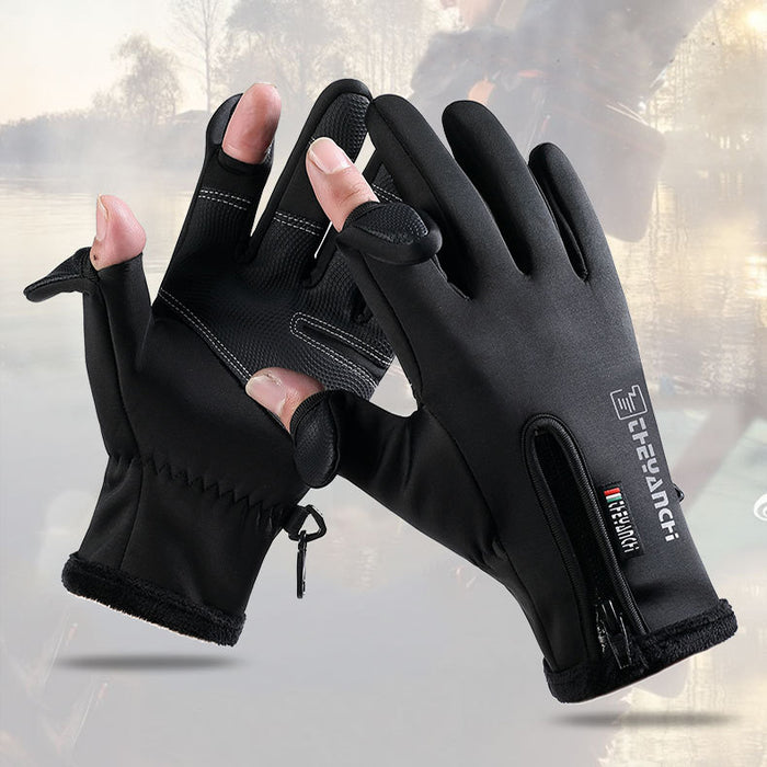 Heat Grove Winter Gloves with Flip-Open Fingertips and Magnet Hold