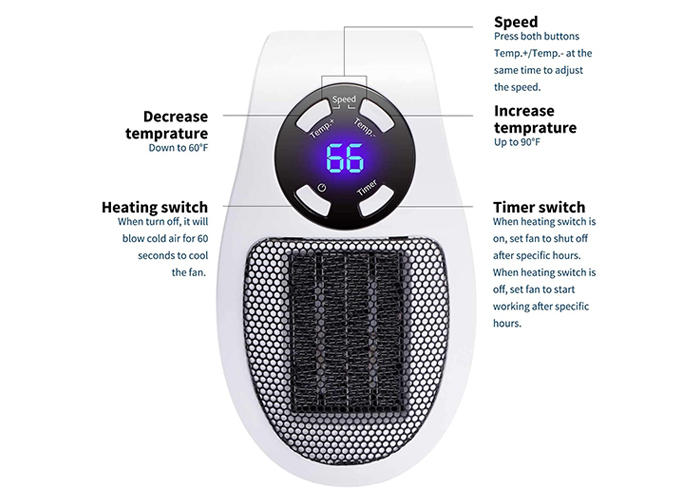 Heat Grove™ Portable Space Heater for Fast, Cozy Warmth