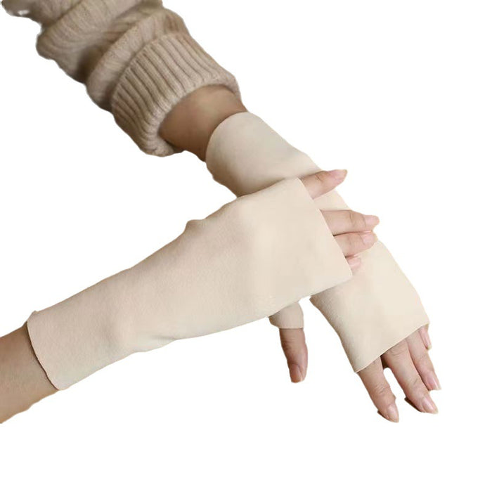 Heat Grove Fingerless Knit Hand Warmers with Thumb Hole
