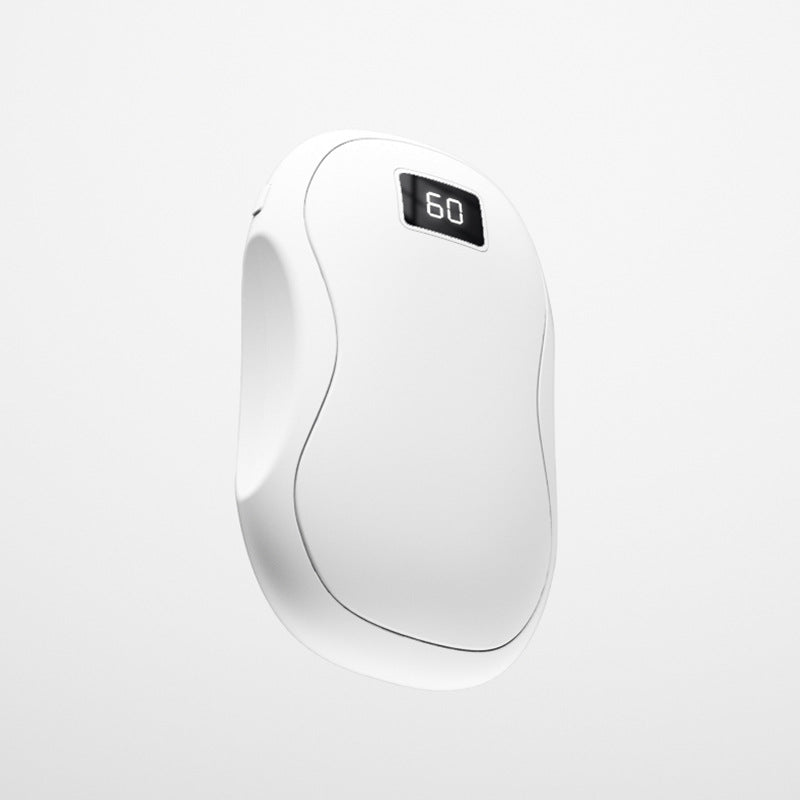 Mini rechargeable hand warmer with display