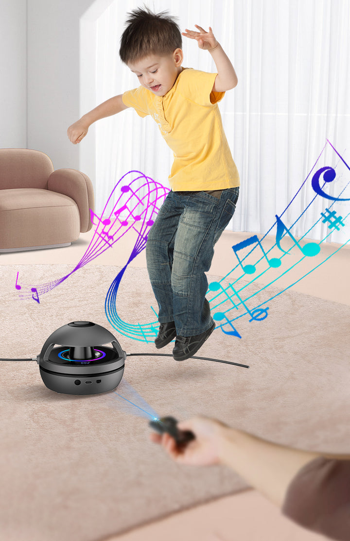 Automatic jump rope machine with rope arm