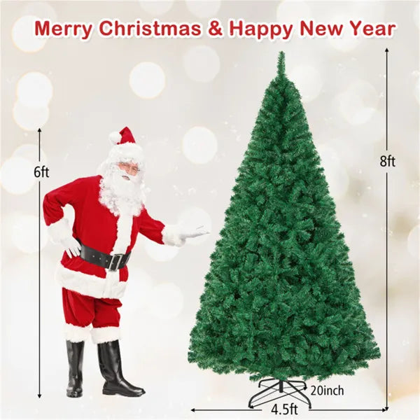 Heat Grove 8 ft Full Green Christmas Tree with 1138 Tips