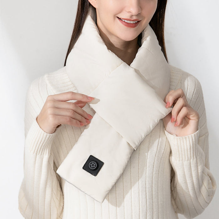 Heat Grove™ Heated Cotton Scarf with USB Power and 3 Heat Settings