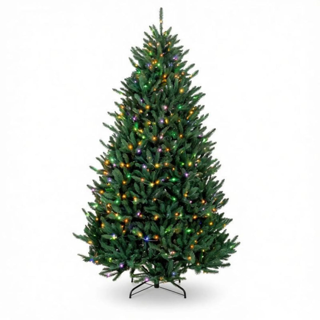 Full pre-lit tree with multicolor LEDs
