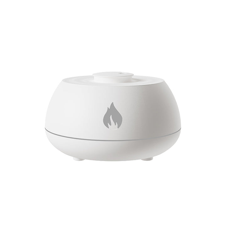 Flame Humidifier with Directional Spray and 7 Color Lights