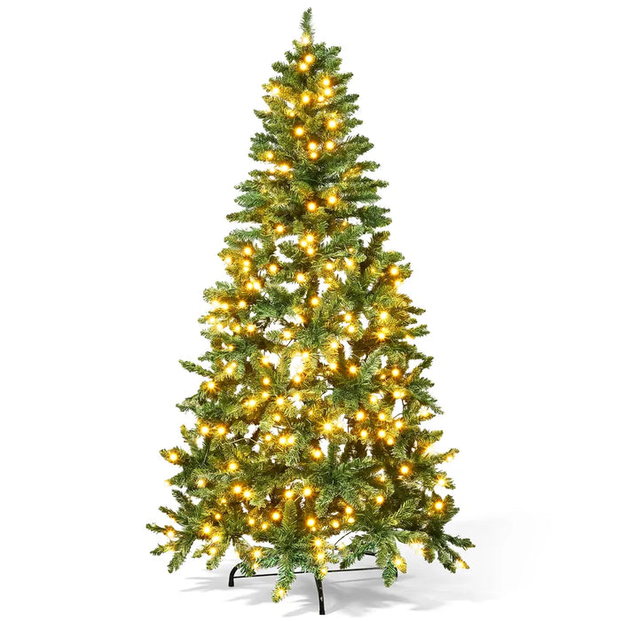 Heat Grove 6 ft Flat-Back Half Christmas Tree with 250 Lights