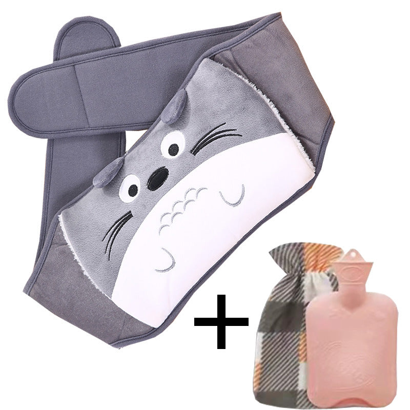 Plush Waist Hot Water Bottle Belt, 1000 mL Belly Warmer