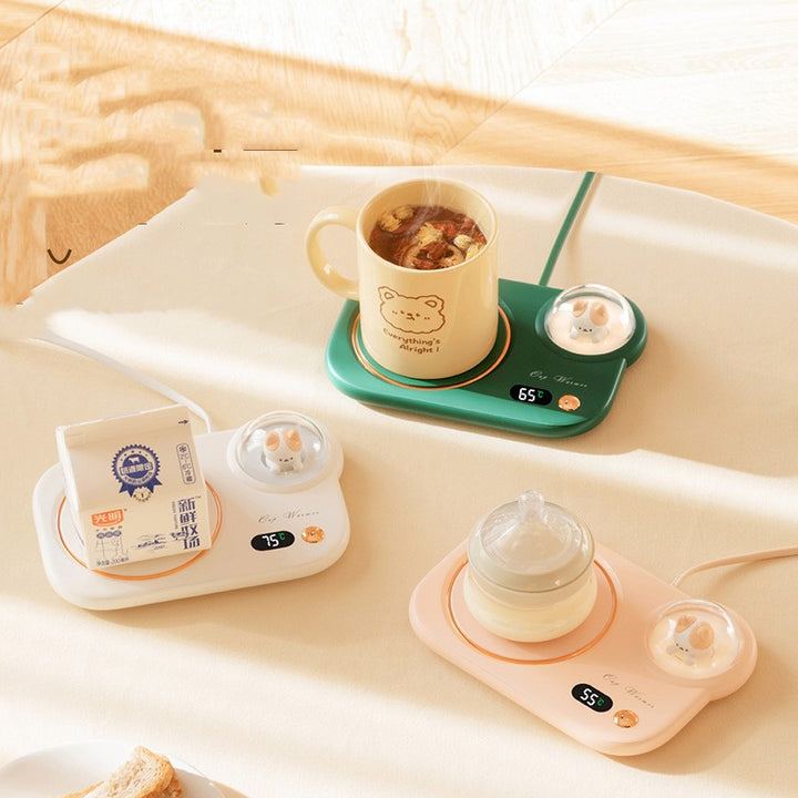 Mug warmer with glowing pet night light