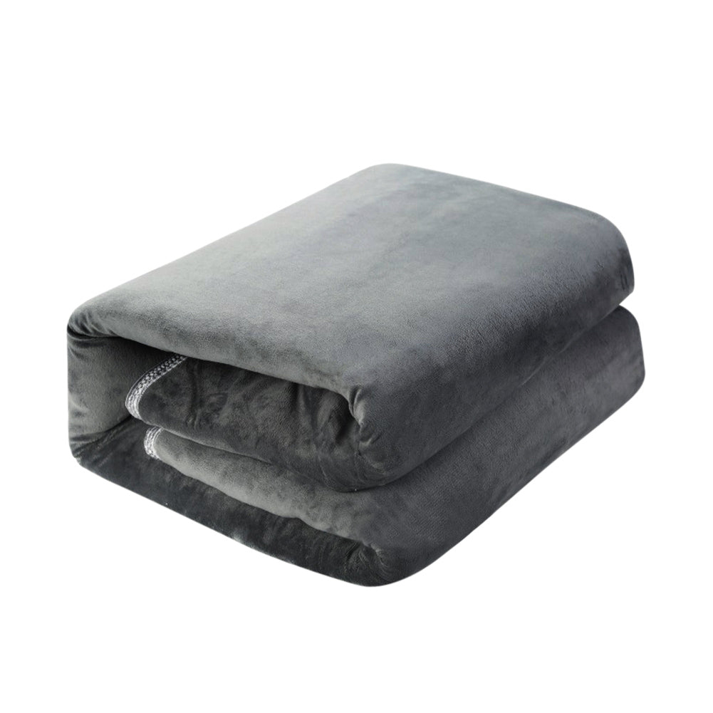 Simple Fashion Electric Heating Blanket in Gray Tweed