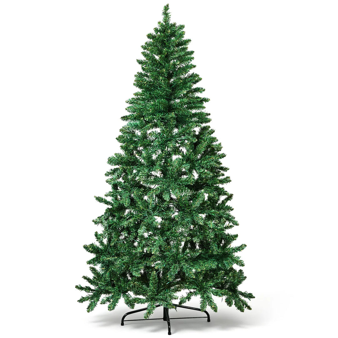 Flat back half Christmas tree against wall