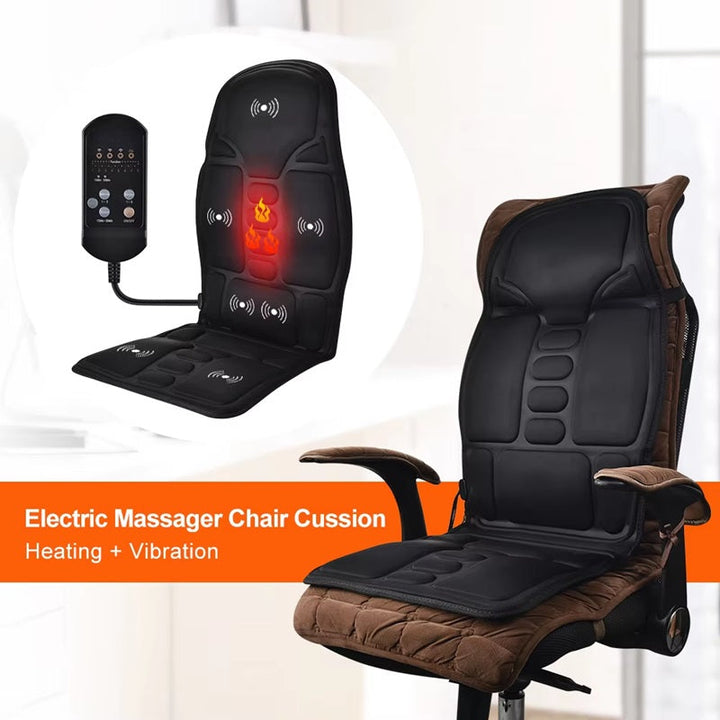 Heated Massage Chair Pad with 7 Motors for Home &amp; Car – Heat Grove