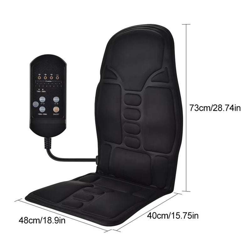Heated Massage Chair Pad with 7 Motors for Home &amp; Car – Heat Grove