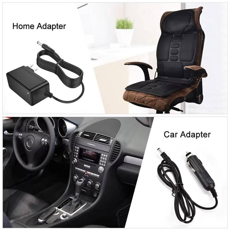 Heated Massage Chair Pad with 7 Motors for Home &amp; Car – Heat Grove
