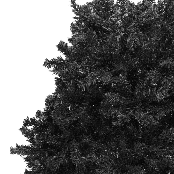 Full black spruce artificial Christmas tree