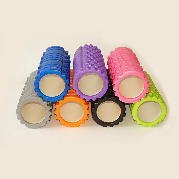 Textured EVA foam roller for massage