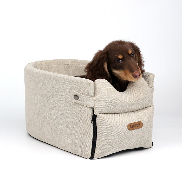 Heat Grove Armrest Car Seat Bed for Small Dogs and Cats