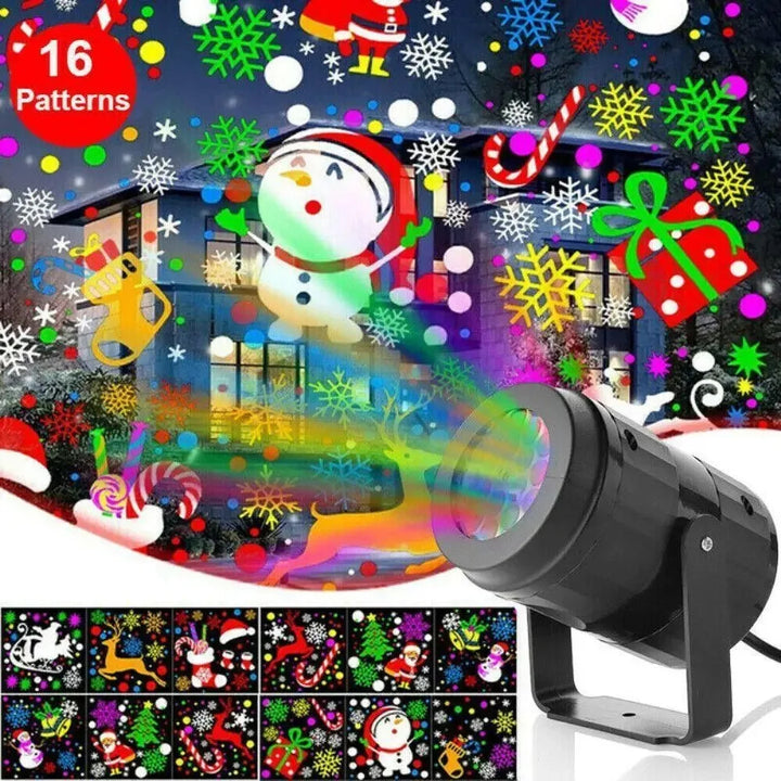 Christmas snowflake projector light