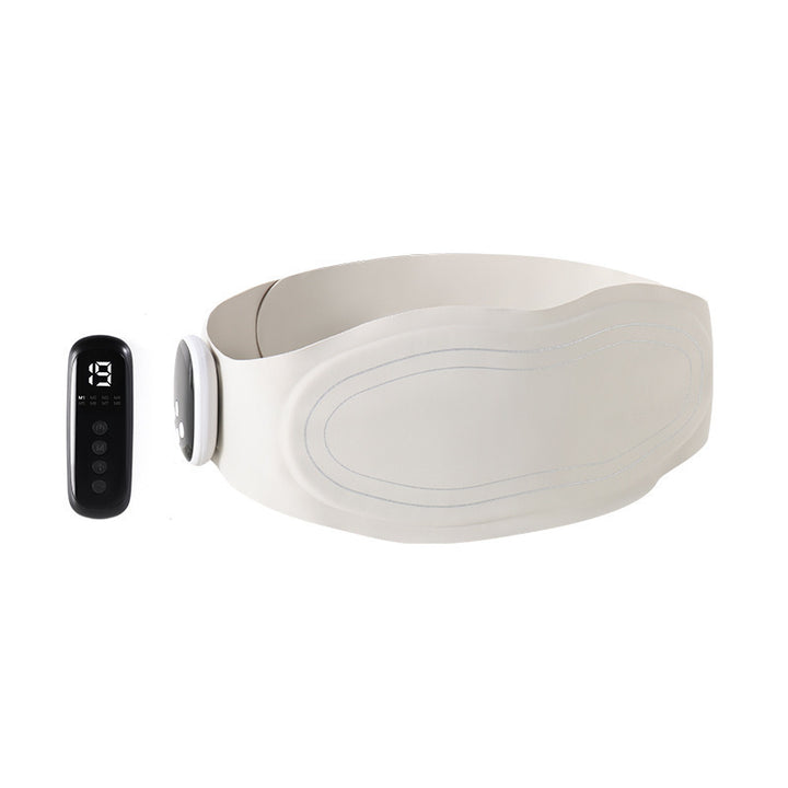Light gray ultra-thin heated lumbar massager belt