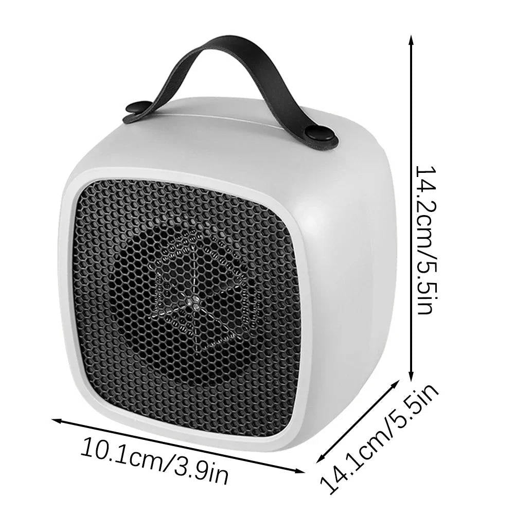 Heat Grove™ 500W Ceramic Desk Heater, Ultra Quiet Under 45dB