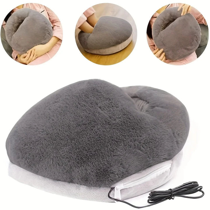 Heat Grove™ Soft Velvet USB Foot Warmer With Steady 122–140°F Heat