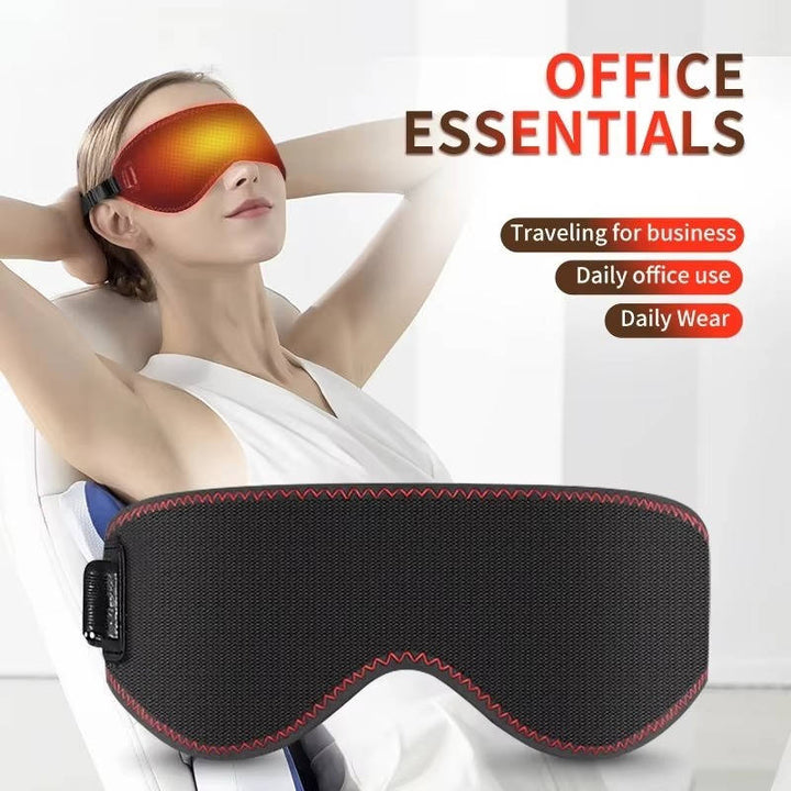 USB Heated Eye Mask With 3 Heat Levels and Auto Shutoff