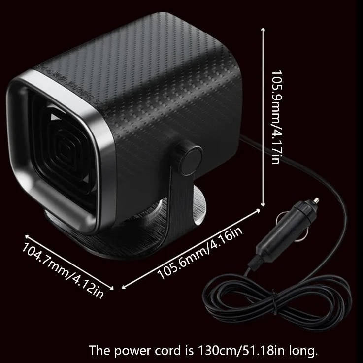 12V/24 Portable Car Heater and Defroster 120W and 150W Fast Heating Ceramic Fan for Windshield Defogging
