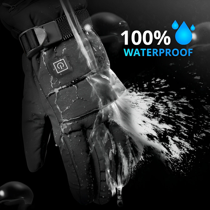 Rechargeable Heated Gloves with Carbon Fiber Elements