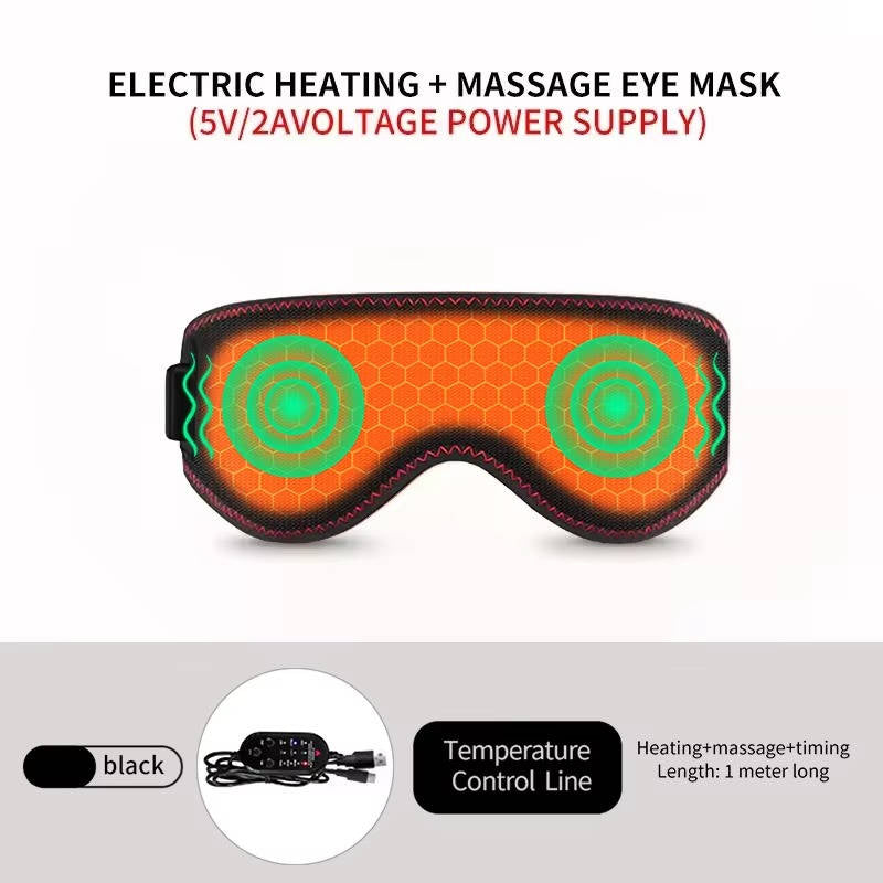 USB Heated Eye Mask With 3 Heat Levels and Auto Shutoff