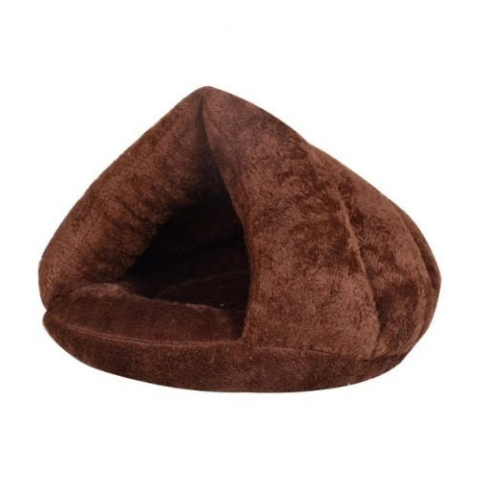 Self-Warming Cat Bed with Soft Faux Fur and Water-Resistant Base