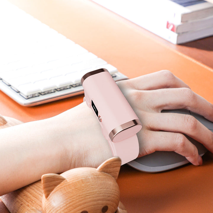 Wrist hand warmer with digital display