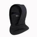 Black polar fleece balaclava with eye opening
