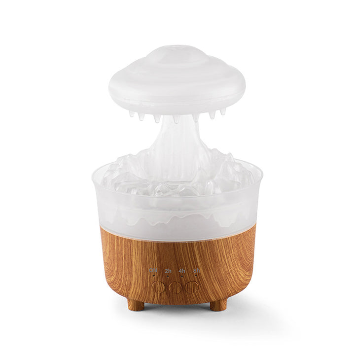 Rain cloud humidifier dripping water drops