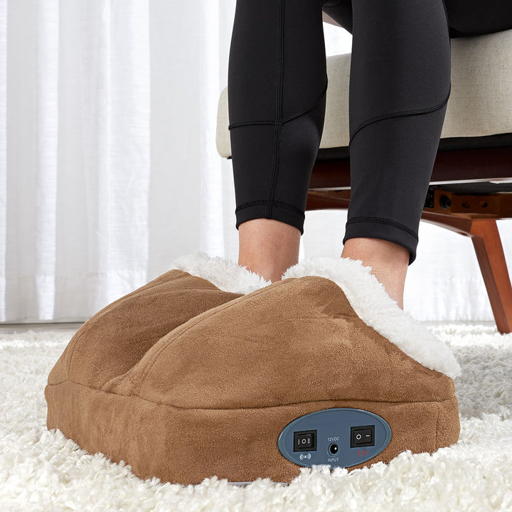 Heat Grove™ Heated Foot Warmer Massager with Fleece-Lined Dual Pockets