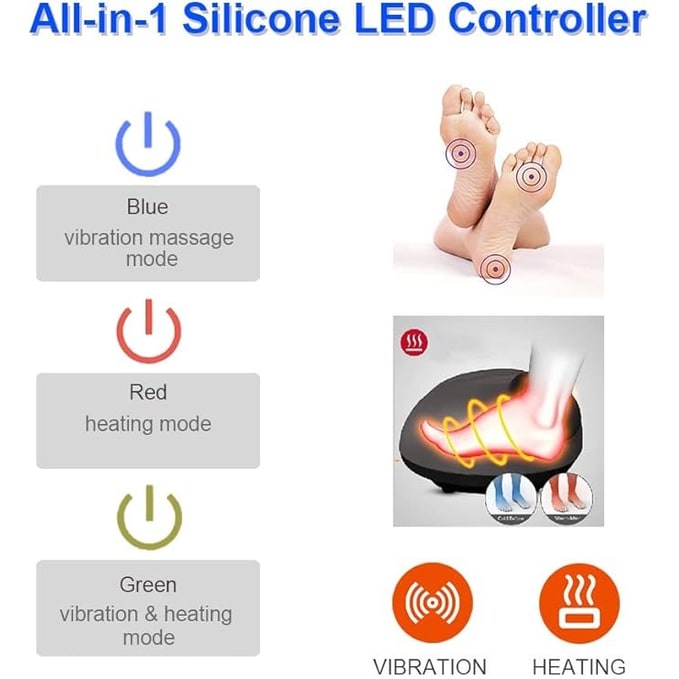Heat Grove™ Shiatsu Foot Warmer Pouch with Heat and Vibration
