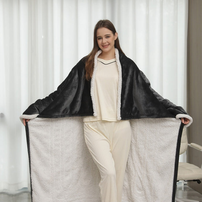 Heat Grove Wearable Heated Blanket with Sleeves and Foot Pocket
