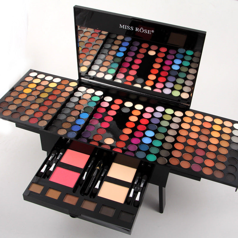 Piano-shaped makeup palette box with eyeshadows
