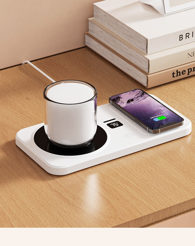 Mug warmer with wireless phone charger