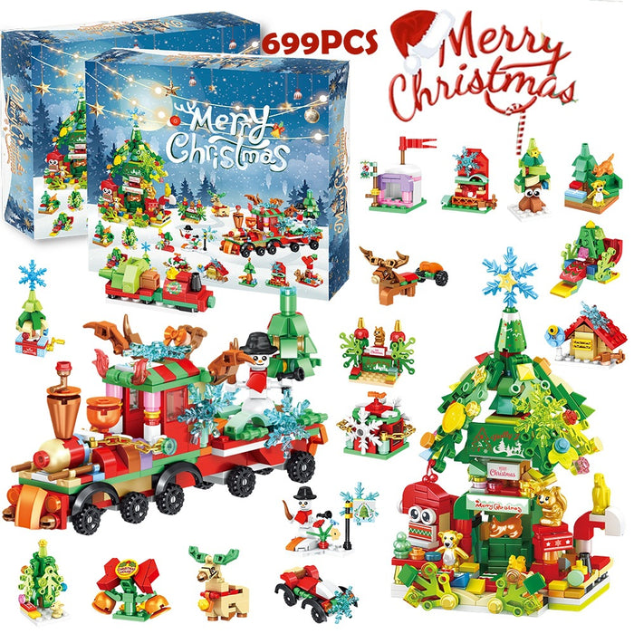 Heat Grove Christmas Advent Calendar Building Blocks, 24 Surprise Boxes