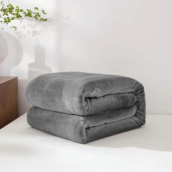 Heat Grove™ Faux Fur Fleece Throw Blanket, Super Soft and Lightweight